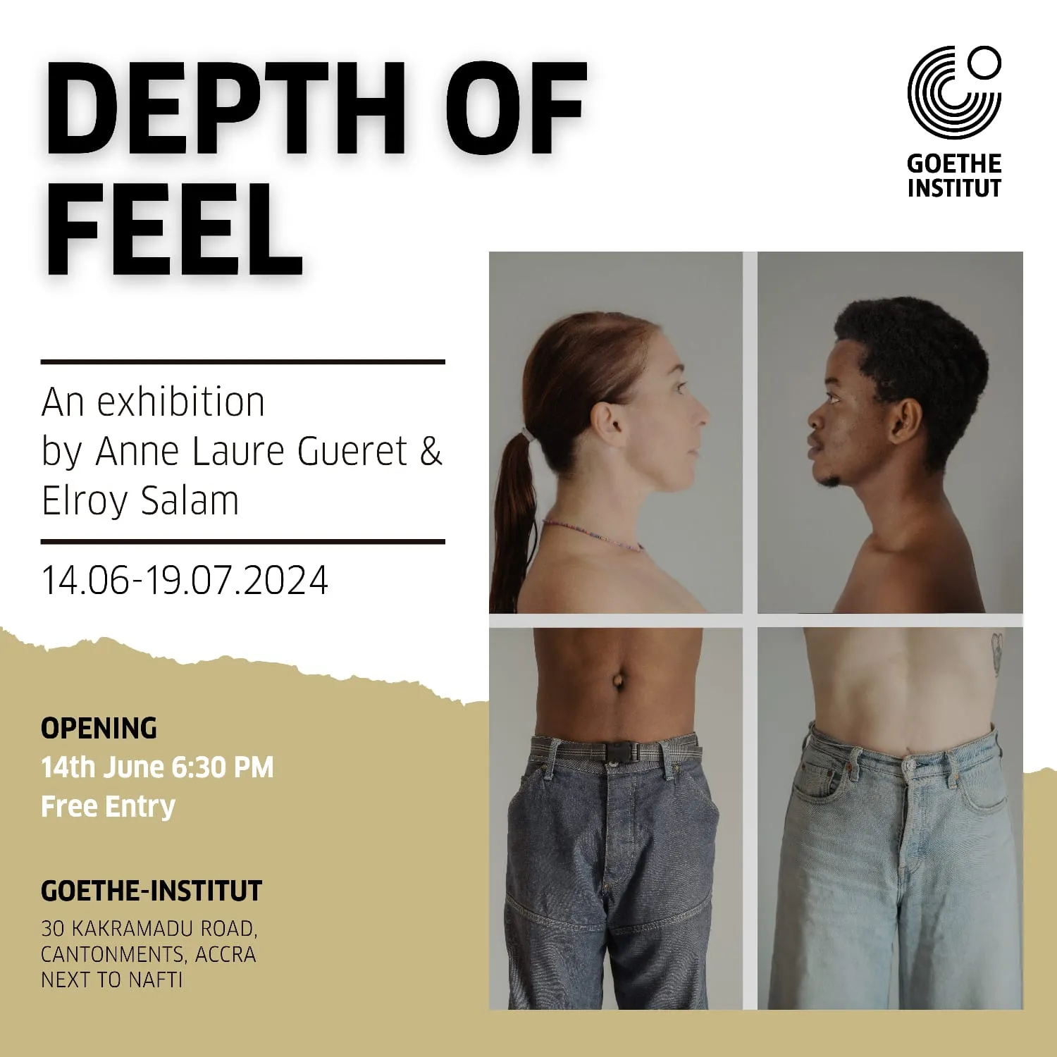 Affiche de l'exposition Depth of feel by Anne-Laure Guéret & Elroy Salam