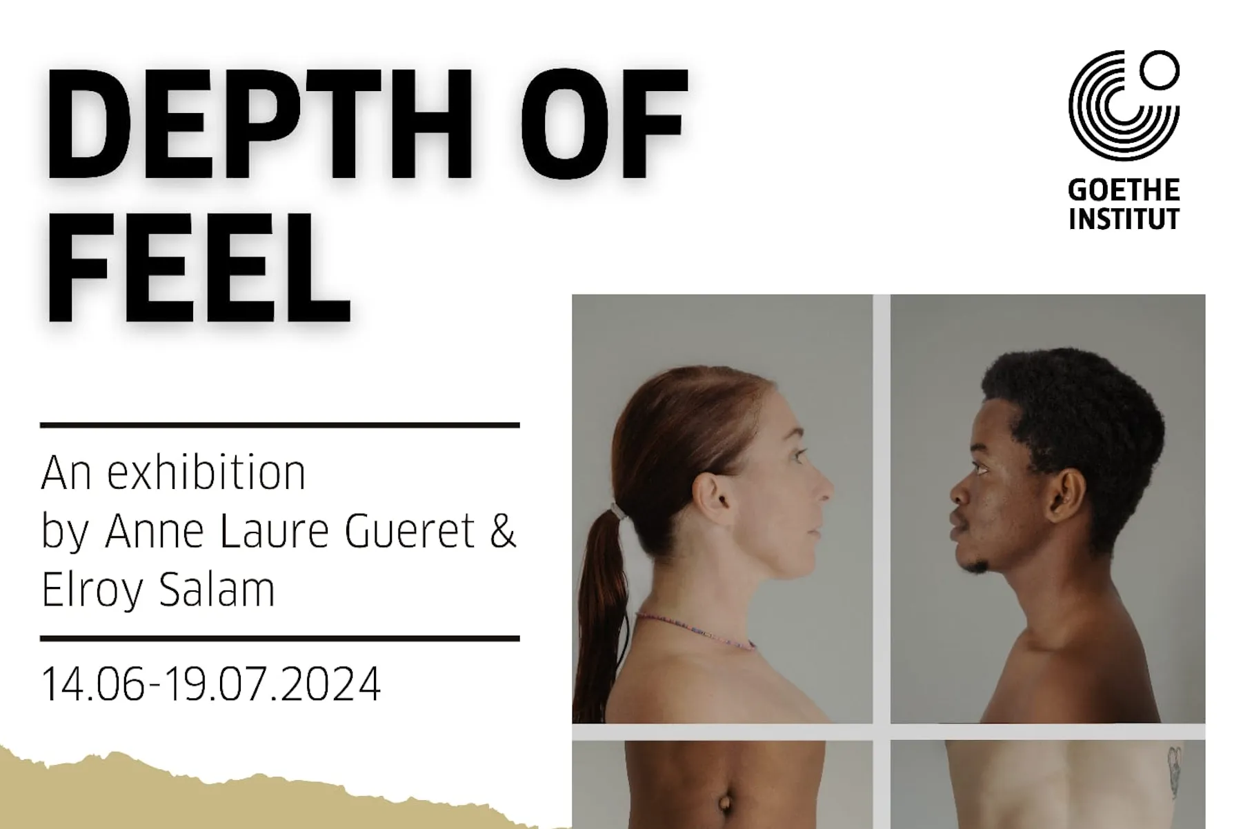 Affiche de l'exposition Depth of feel by Anne-Laure Guéret & Elroy Salam